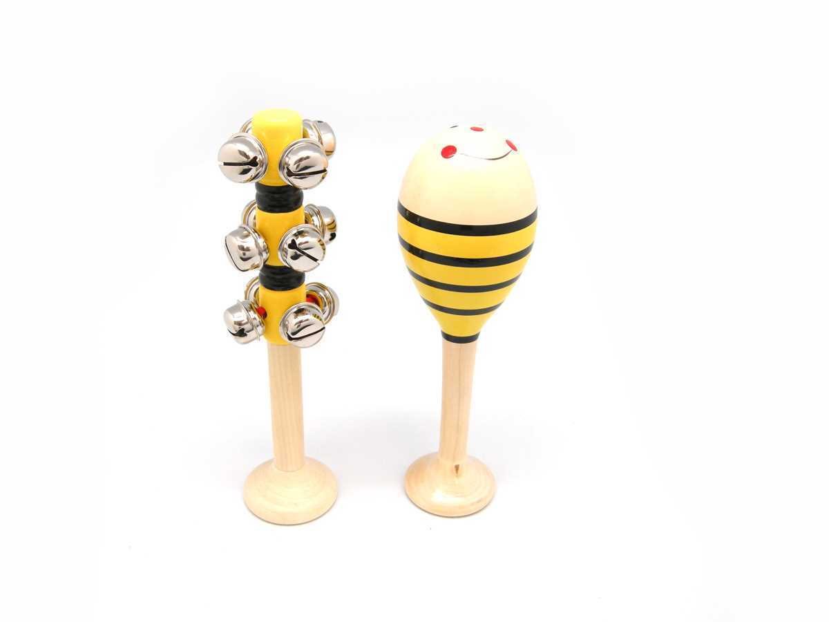 Bee Maraca and Bell Stick - Large