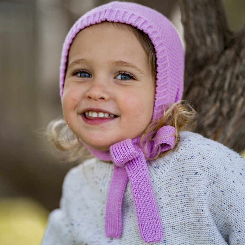 Acorn Elfin Beanie - Lilac