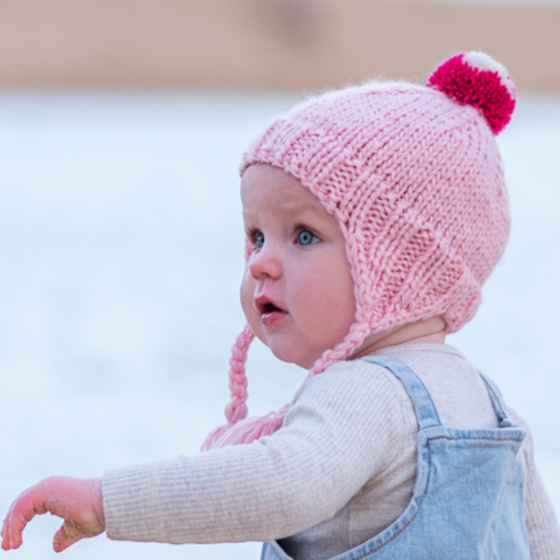 Acorn Sunrise Beanie - Pink