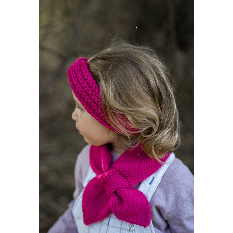 Acorn Juniper Headwrap - Fushia