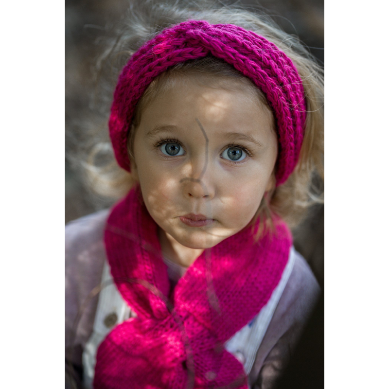Acorn Juniper Headwrap - Fushia