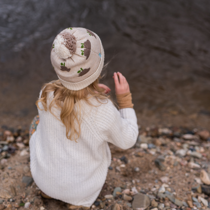 Acorn Pear Beanie - Oatmeal/Chestnut