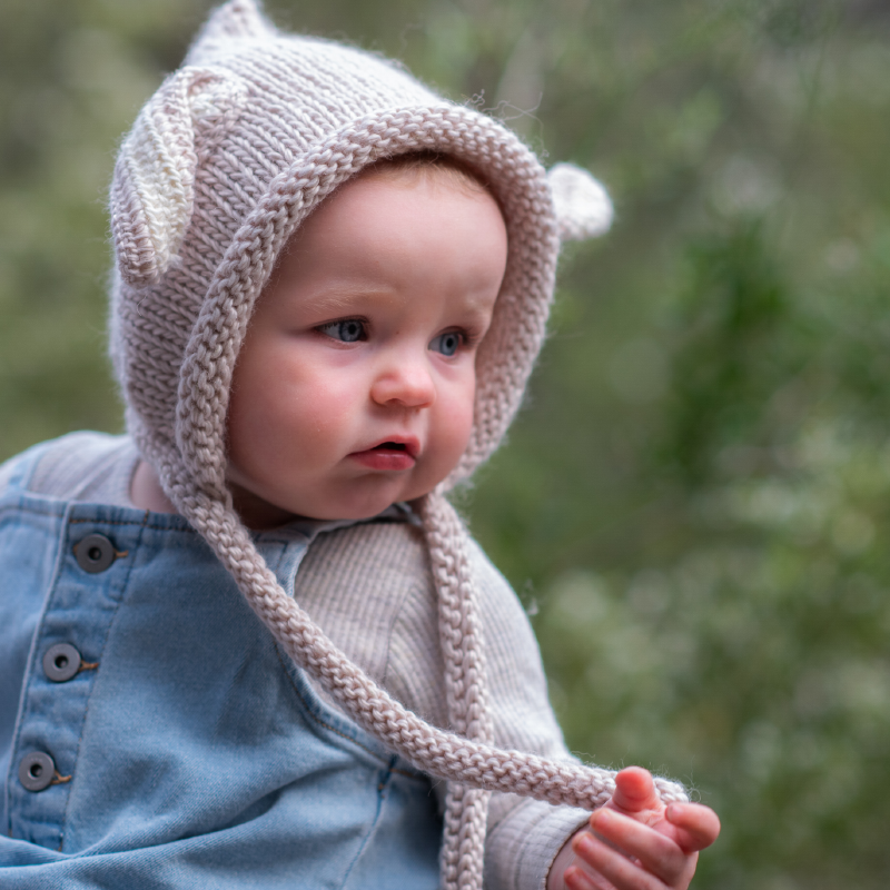 Acorn Floppy Ears Bonnet - Oatmeal