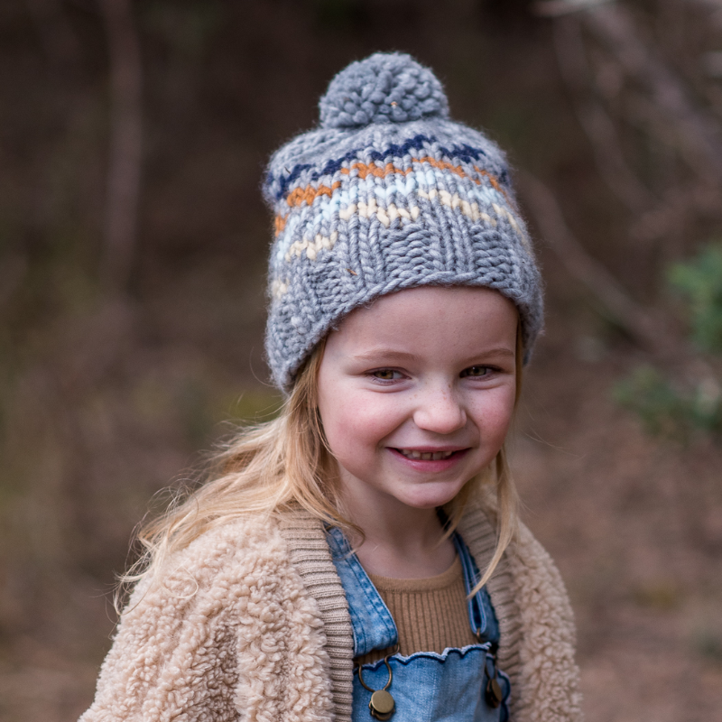 Acorn Stevie Beanie - Grey/Multi