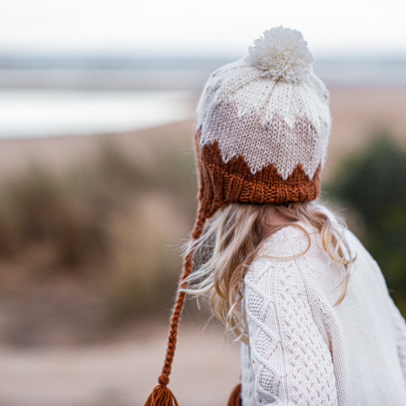 Acorn Zig Zag Beanie - Chestnut