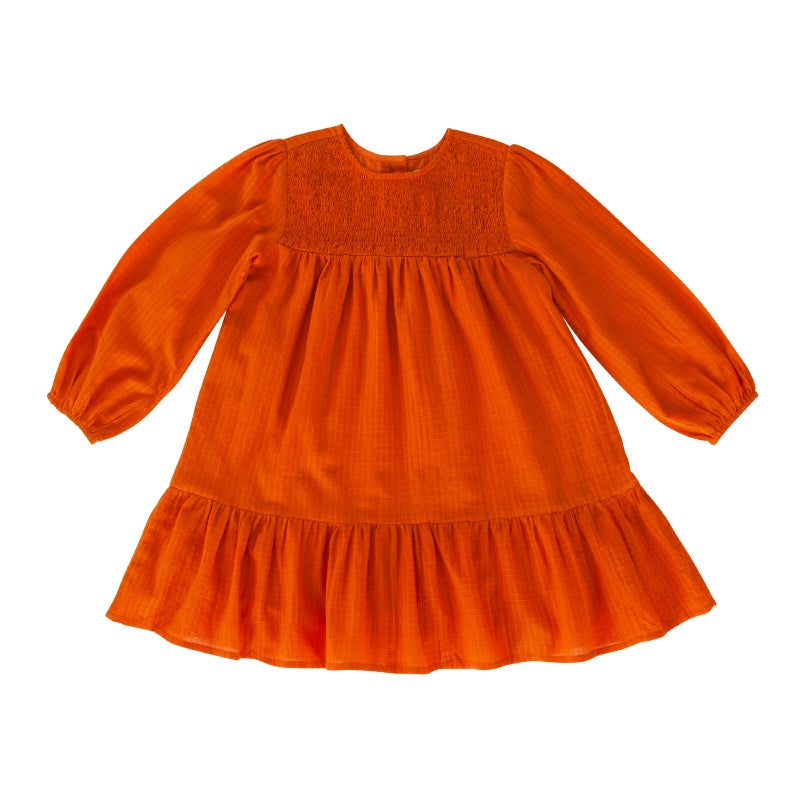 Peggy Trizay Dress - Peach Caramel