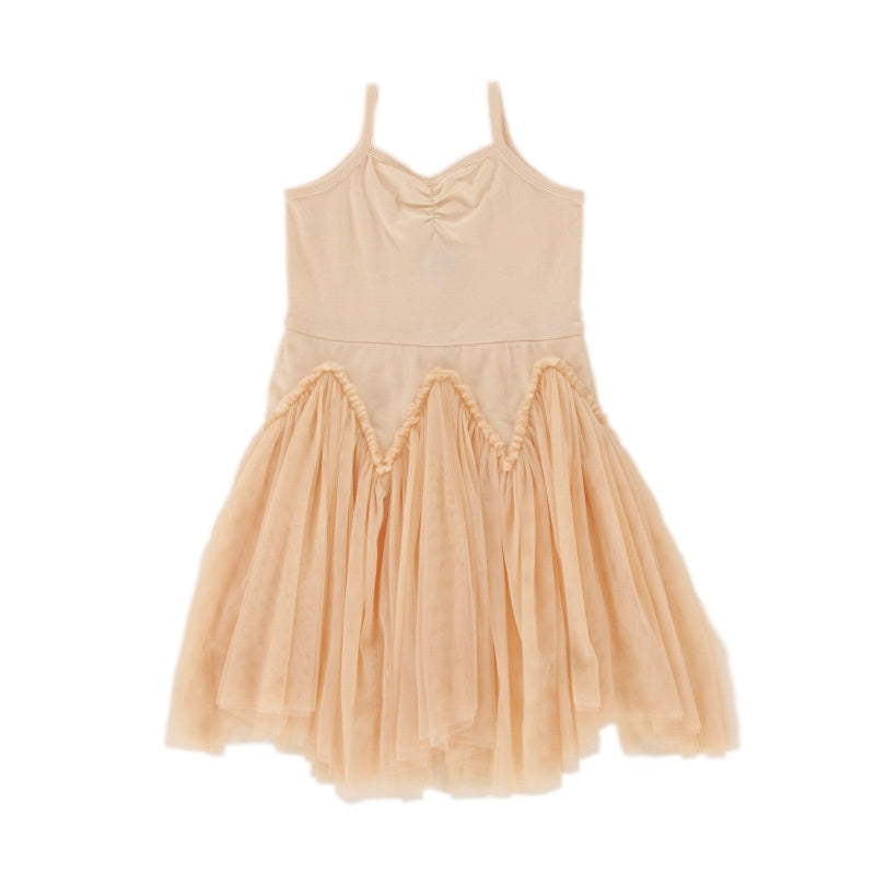 Peggy Velvet Dress - Tapioca