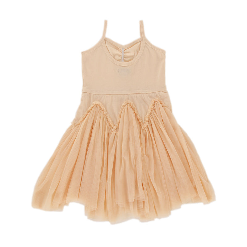 Peggy Velvet Dress - Tapioca