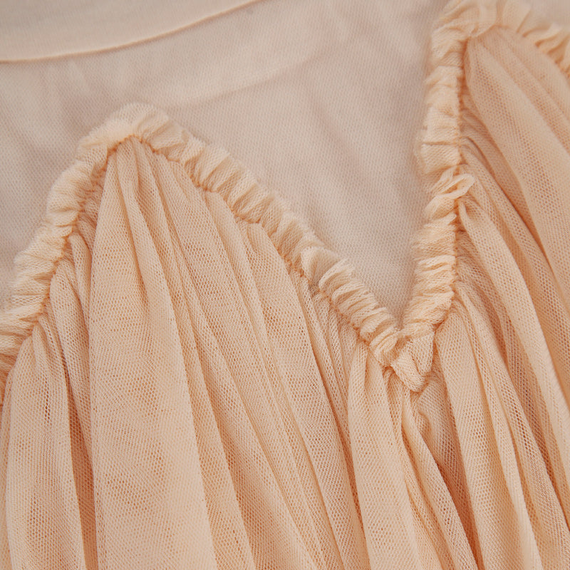 Peggy Velvet Dress - Tapioca