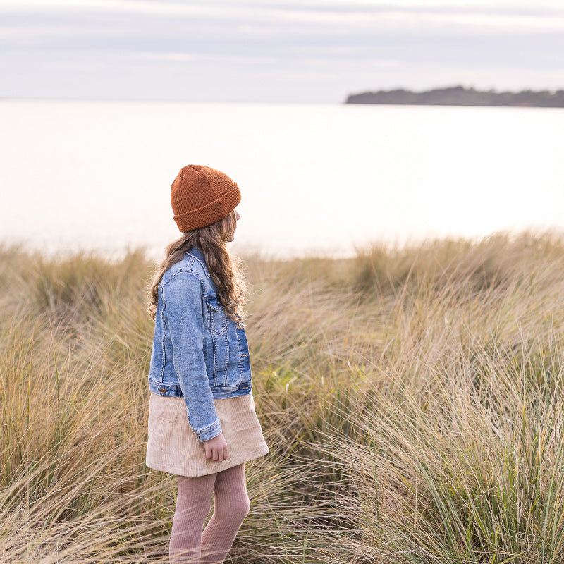 Acorn Hipster Merino Beanie - Toast