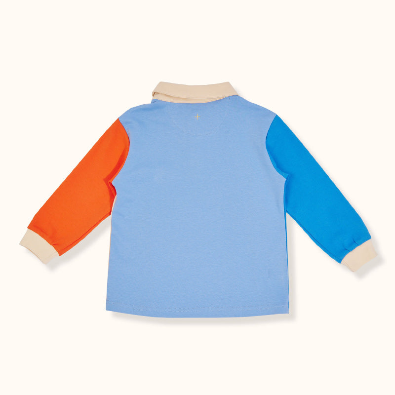 Goldie & Ace Rugby Top - Blue/Orange