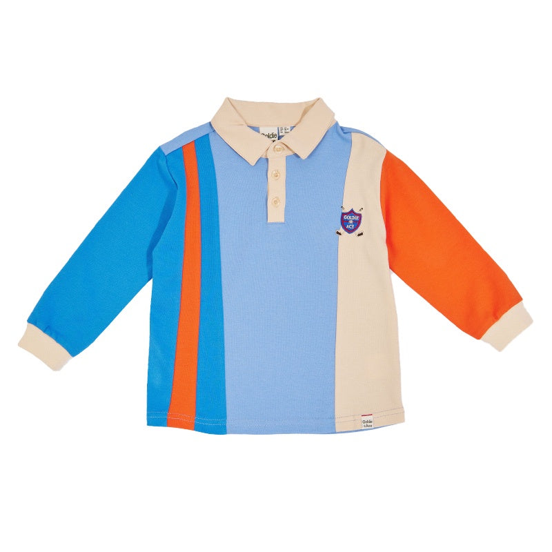 Goldie & Ace Rugby Top - Blue/Orange