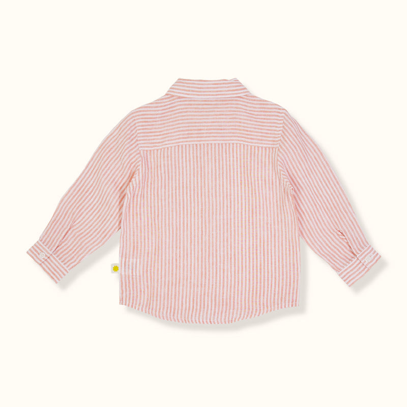 Goldie & Ace Bondi Linen Shirt - Orange Stripe