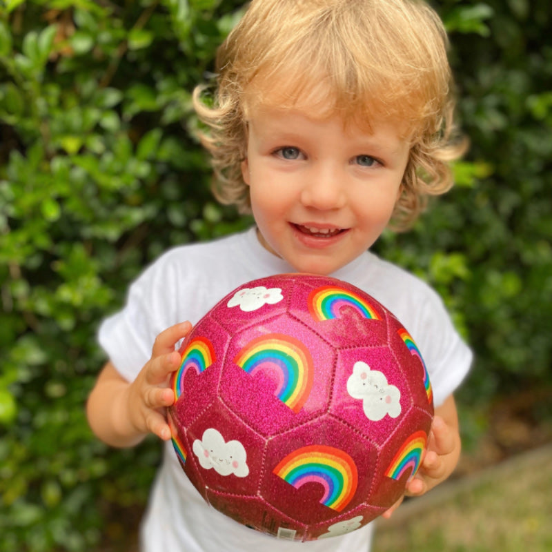 Tiger Tribe Glitter Soccer Ball - Rainbow S3