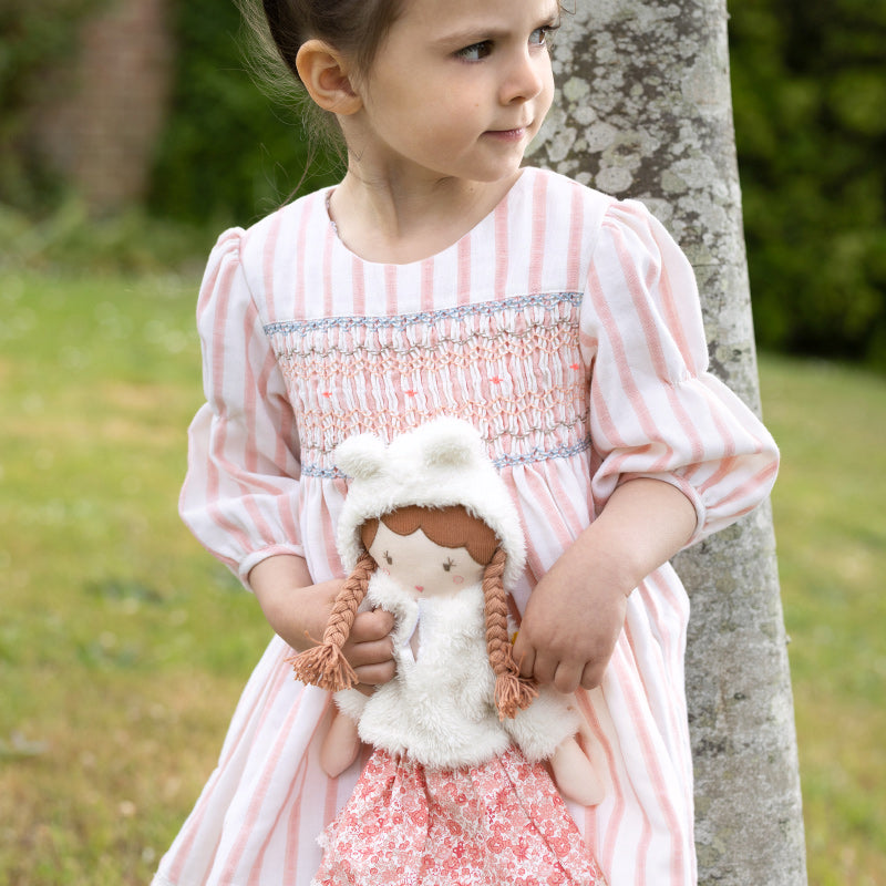 Albetta Hand Smocked Dress - Stripe