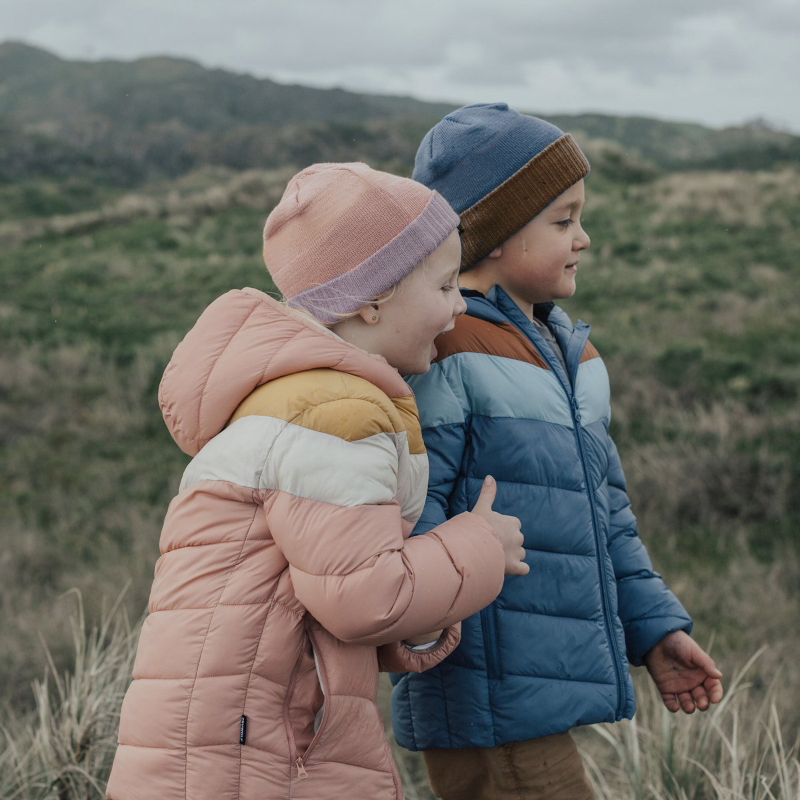 Crywolf Eco Puffer Jacket - Indigo