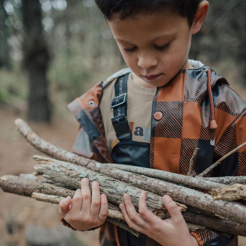 Crywolf Play Jacket - Rust Plaid