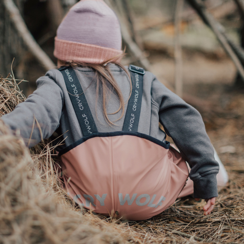 Crywolf Play Rain Overalls - Dusty Rose