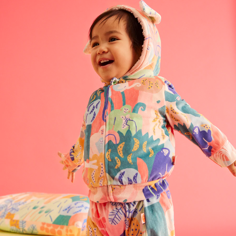 Halcyon Nights Velour Baby Yoga Leggings - Bananarama