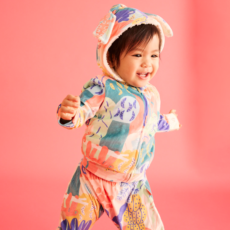 Halcyon Nights Velour Baby Yoga Leggings - Bananarama