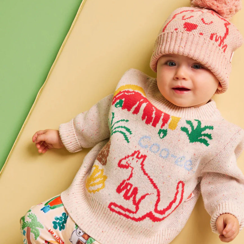 Halcyon Nights Cotton Knit Beanie - Creamy Roo