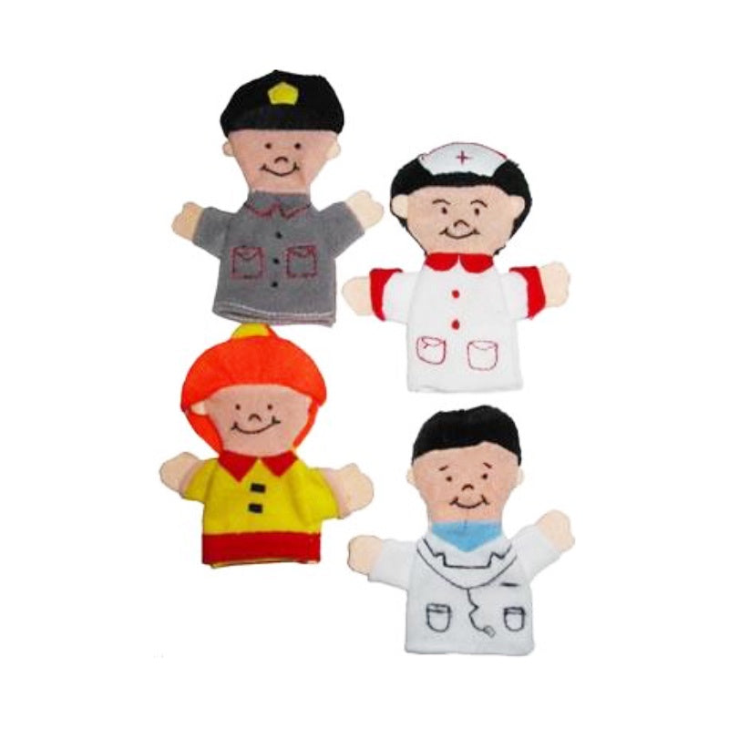 Finger Puppet 4PC - Community Helper