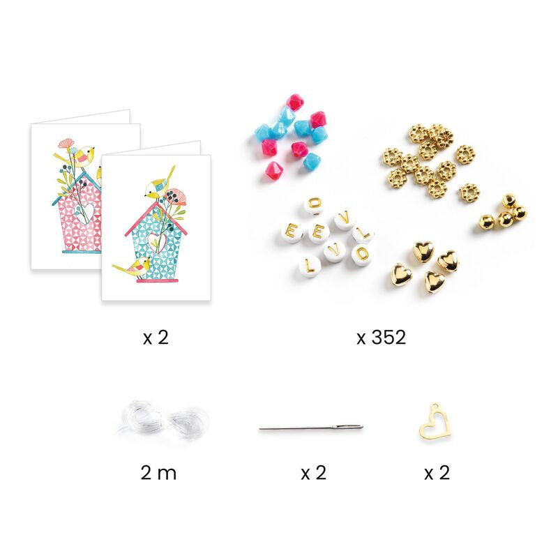Djeco You & Me Threading Beads Set - Letter