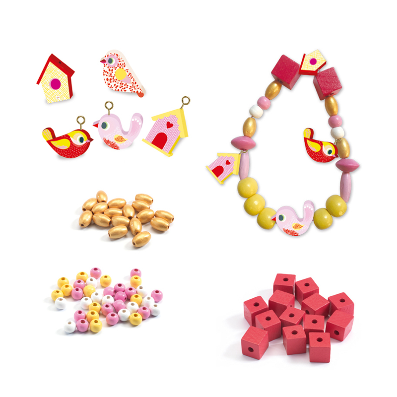 Djeco Birds Wooden Beads