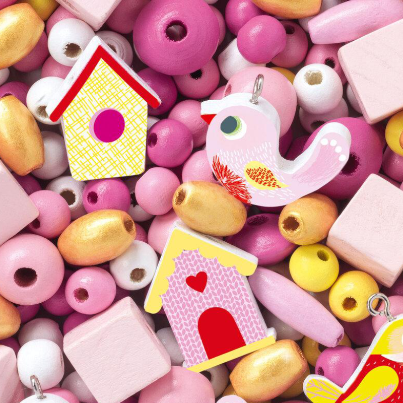 Djeco Birds Wooden Beads