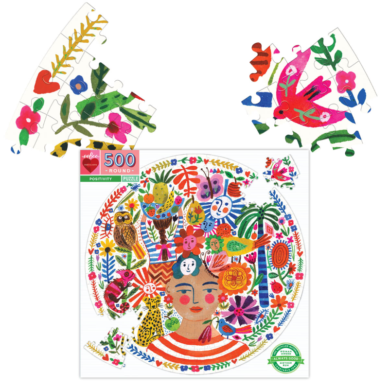 Eeboo 500PC Puzzle - Positivity Freda