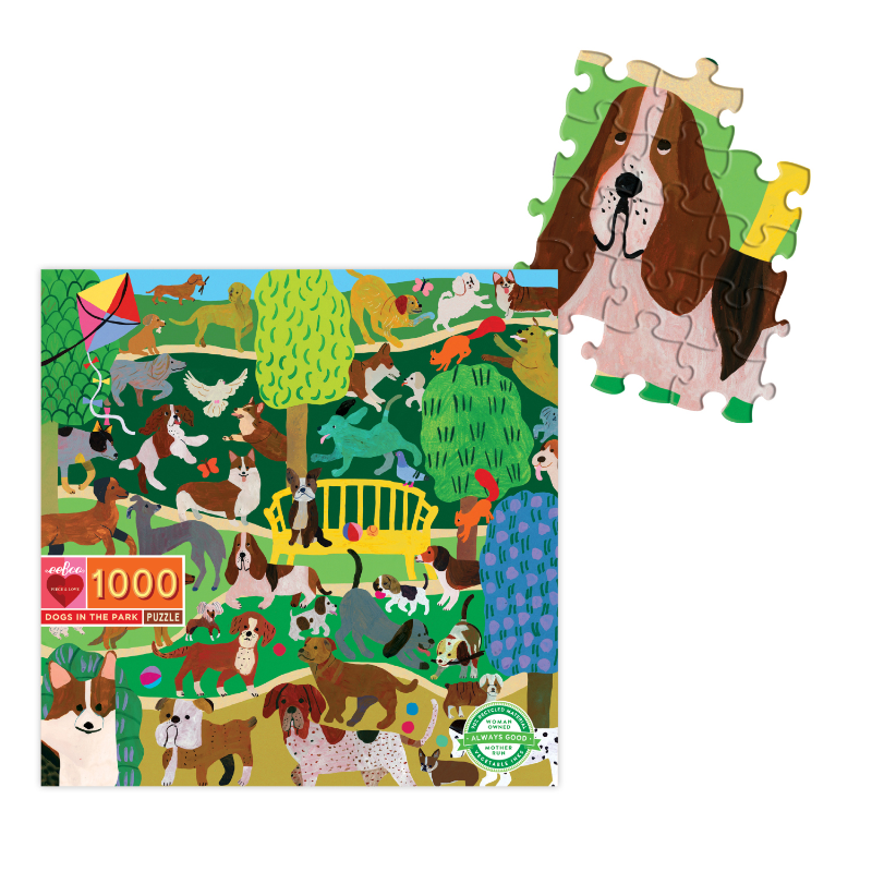 Eeboo 1000PC Puzzle - Dogs In Park