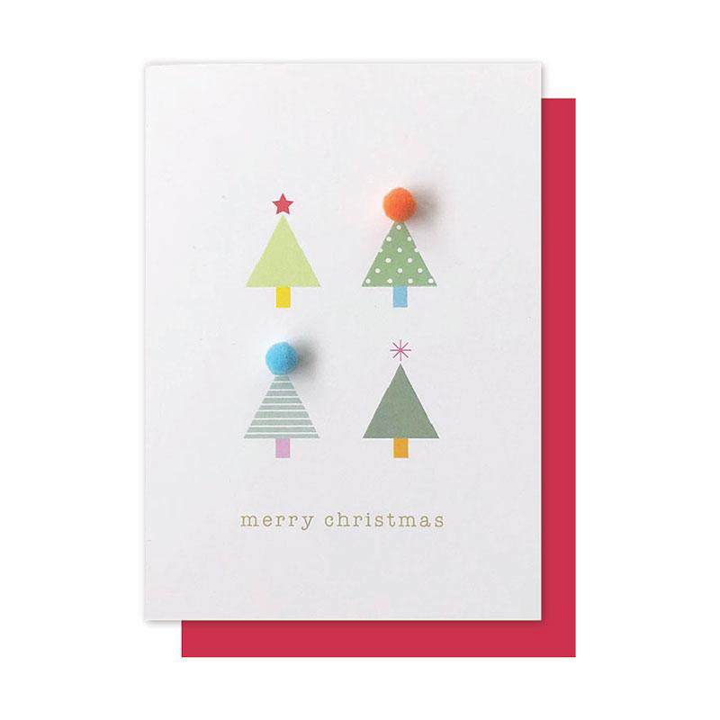 Elly Oak - Christmas Tree with Pom Pom Topper