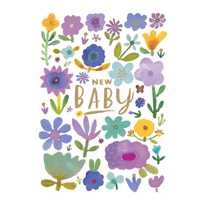 Roger La B Card - New Baby Flowers