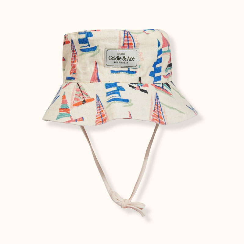Goldie & Ace Linen Bucket Hat - On The Bay