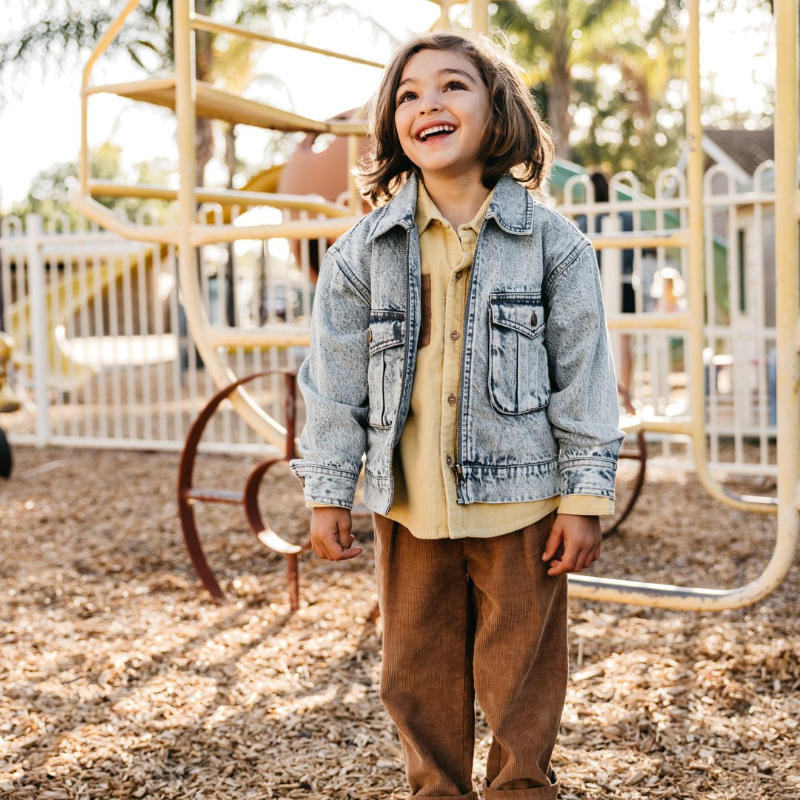 Goldie & Ace Cord Mini Chino - Mustard