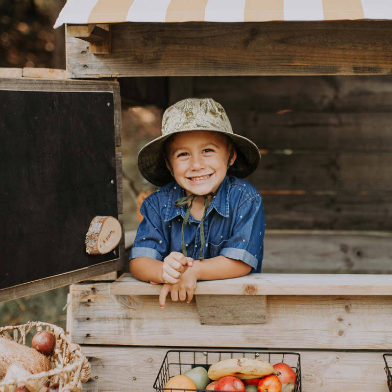 Bedhead Kids Reversible Hat - Explorer Olive