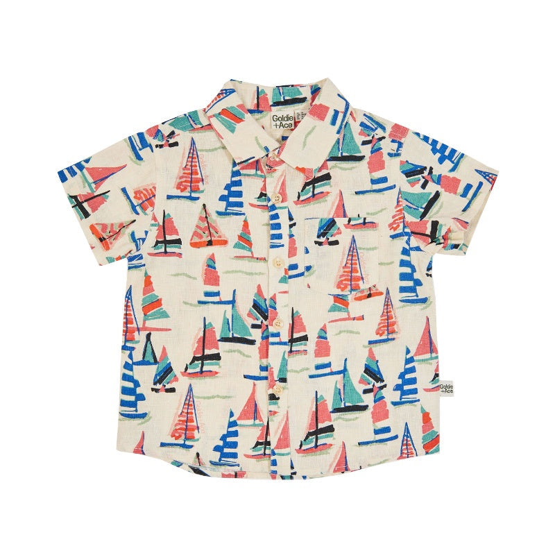 Goldie & Ace Linen Shirt - Holiday Bay