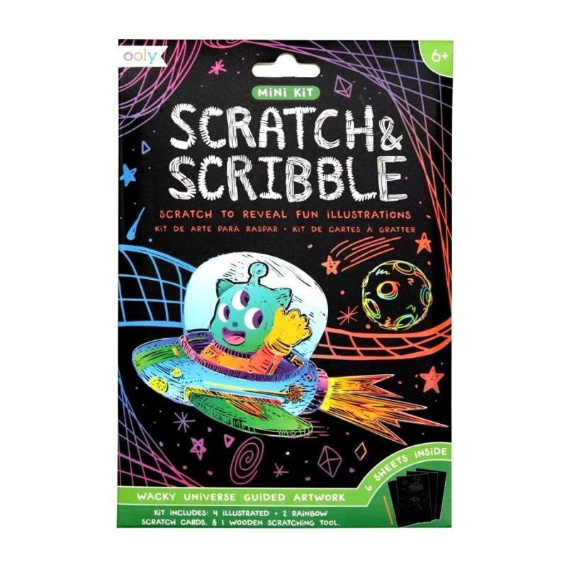 Ooly Scratch & Scribble Mini - Wacky Universe