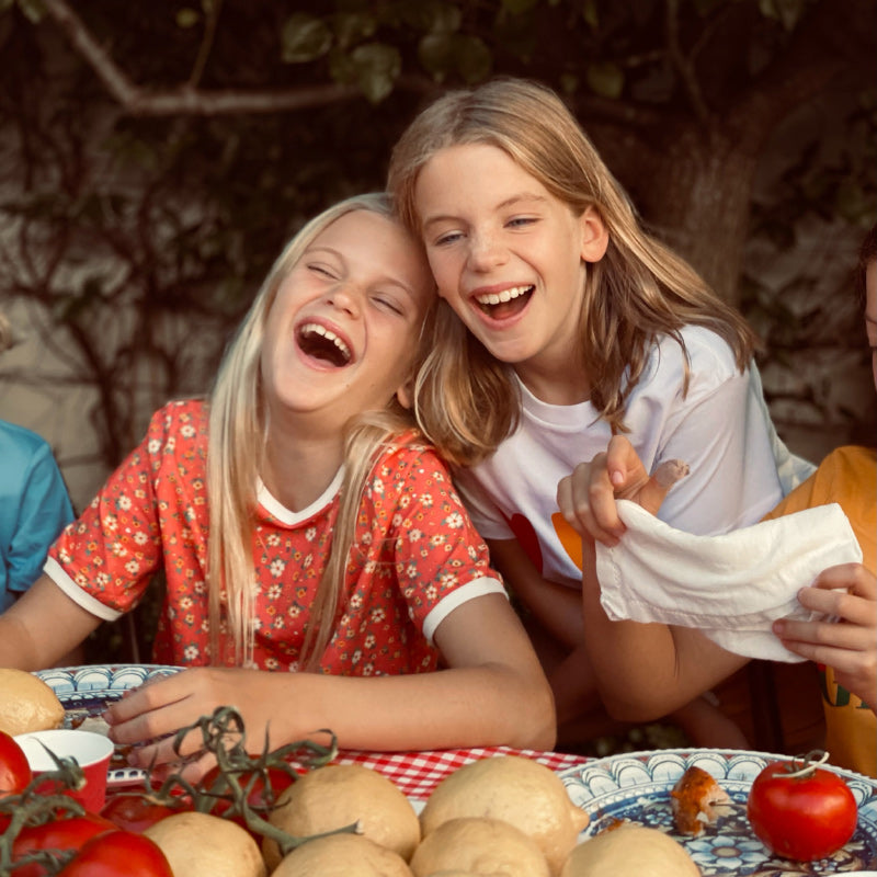 Play ETC Floral Ringer Tee - Sunkist