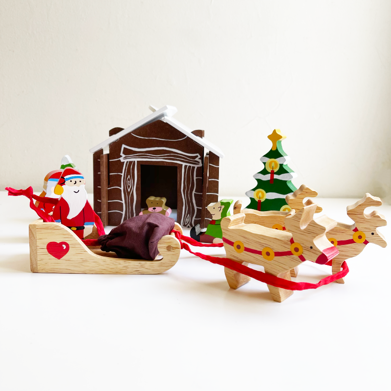 Christmas House With Reindeer