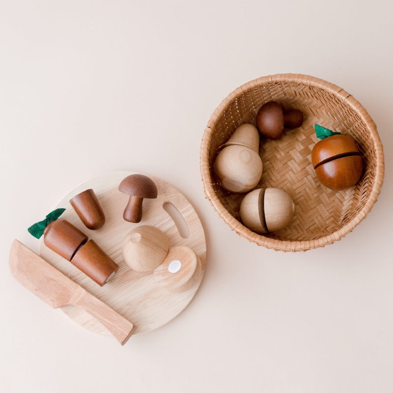 Q Toys Natural Fruit Basket 9PCS