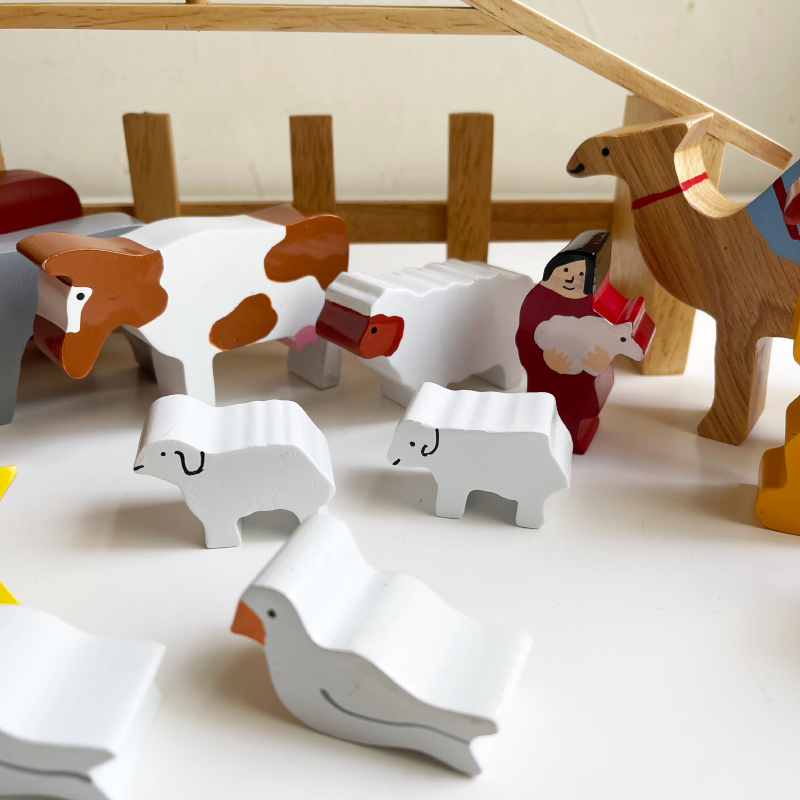 Nativity Playset And Puzzle