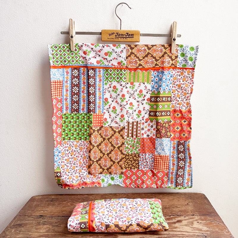 Dolls Bed Sheet / Pillow Set - Patchwork Print