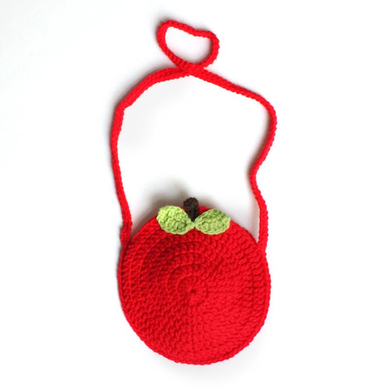 Apple Hand Knitted Handbag - Shorties Childrens Store
