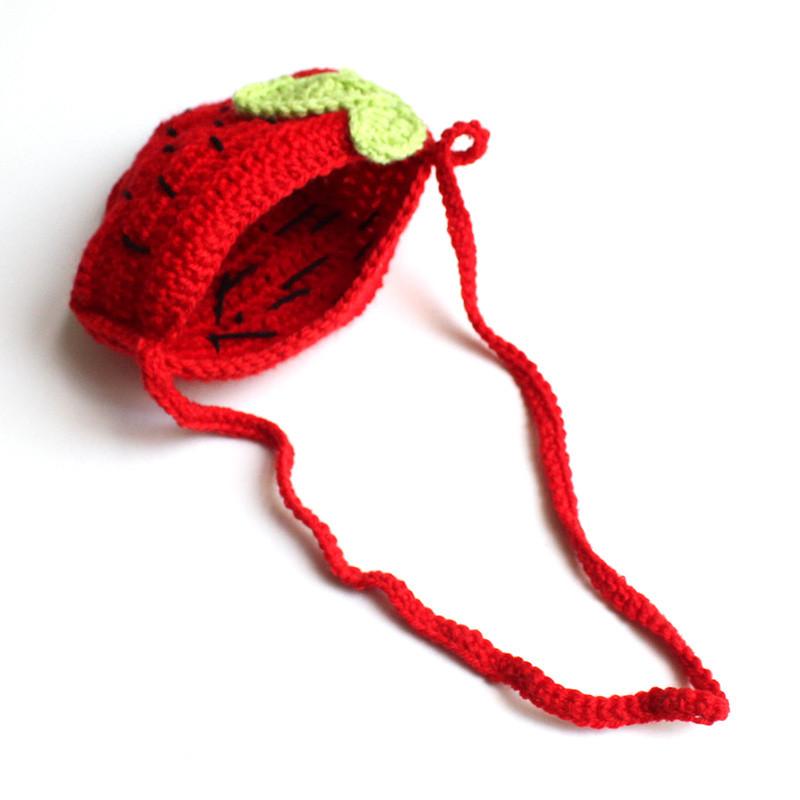 Strawberry Hand Knitted Handbag