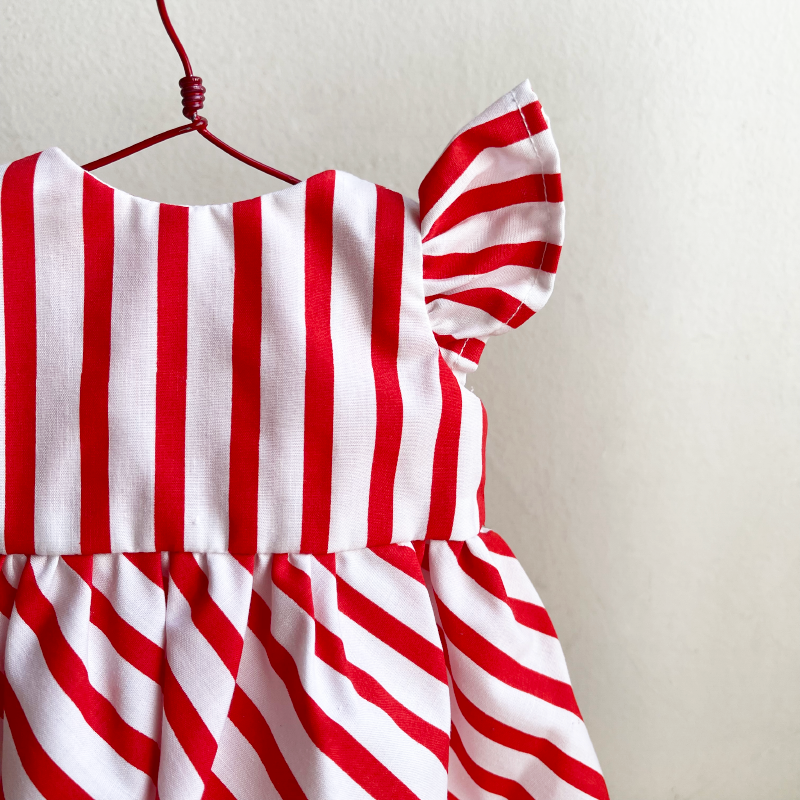 Doll's Holiday Set - Red Stripe