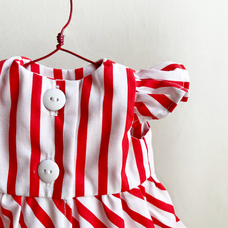 Doll's Holiday Set - Red Stripe