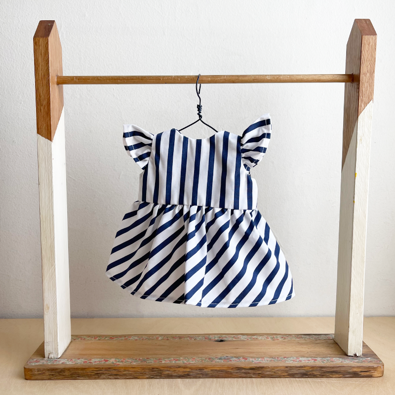 Doll's Holiday Set - Navy Stripe