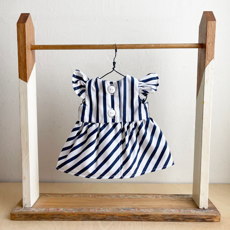 Doll's Holiday Set - Navy Stripe