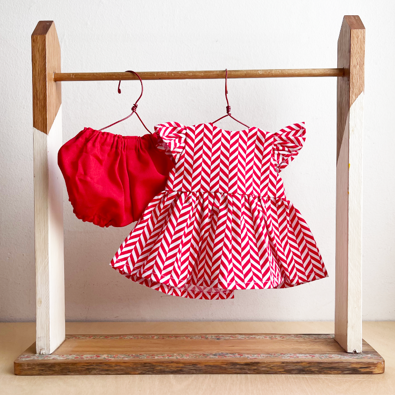 Doll's Holiday Set - Herringbone